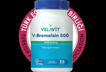 VELAVIT V-BROMELAIN 500 TAKVIYE EDICI GIDA  30 tablet