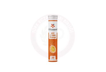 VITASENT EFF C1000 ORANGE PORTAKAL AROMALI EFERVESAN TABLET  20 tablet