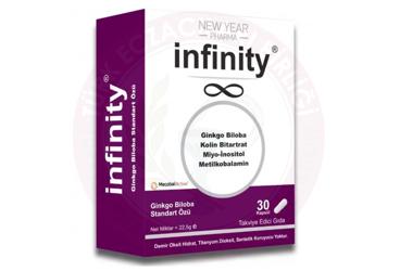 INFINITY GINKGO BILOBA, KOLIN BITARTRAT, MIYO-INOSITOL, METILKOBALAMIN ICEREN TAKVIYE EDICI GIDA  30 kapsül