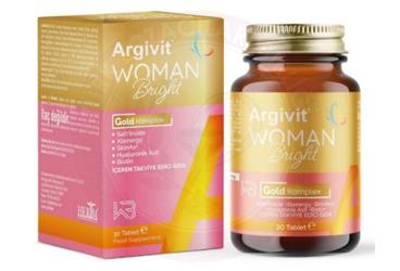 ARGIVIT WOMAN BRIGHT GOLD KOMPLEKS TAKVIYE EDICI GIDA  30 tablet
