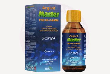 ARGIVIT MASTER FISH OIL CLASSIC SIVI TAKVIYE EDICI GIDA  150 ml şişe