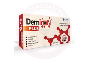 DEMIRON PLUS LIPOFER DEMIR ICEREN TAKVIYE EDICI GIDA  30 kapsül