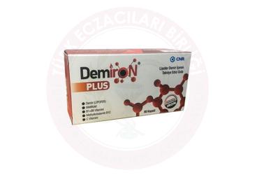 DEMIRON PLUS LIPOFER DEMIR ICEREN TAKVIYE EDICI GIDA  60 kapsül