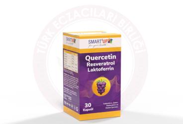 SMART UP QUERCETIN, RESVERATROL, LAKTOFERIN ICEREN TAKVIYE EDICI GIDA  30 kapsül
