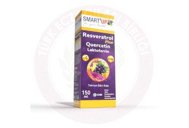 SMART UP RESVERATROL PLUS TAKVIYE EDICI GIDA SURUP  150 ml şişe