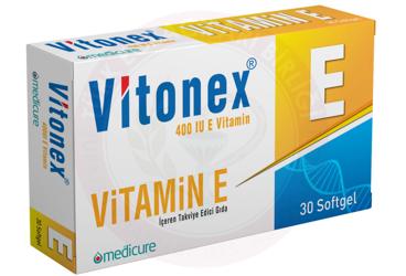 VITONEX VITAMIN E ICEREN TAKVIYE EDICI GIDA 400 IU 30 kapsül