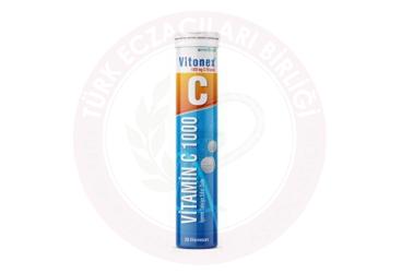 VITONEX VITAMIN C ICEREN TAKVIYE EDICI GIDA 1000 mg 20 tablet