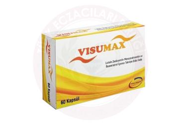 VISUMAX LUTEIN ZEAKSANTIN, MESOZEAKSANTIN VE RESVERATROL ICEREN TAKVIYE EDICI GIDA  60 kapsül