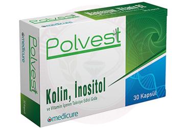 POLVEST KOLIN, INOSITOL VE VITAMIN ICEREN TAKVIYE EDICI GIDA  30 kapsül