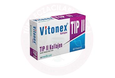 VITONEX TIP II KOLLAJEN ICEREN TAKVIYE EDICI GIDA KAPSUL  60 kapsül