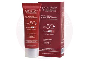 VICTORY SUN PROTECTION ACNE SKIN FACE CREAM BLUE LIGHT FILTER  50 ml tüp