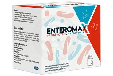 ENTEROMAX PROBIYOTIK & PREBIYOTIK TAKVIYE EDICI GIDA  30 saşe