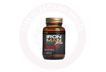 VNC IRON MAN XPLUS TABLET PANAX GINSENG, EPIMEDIUM, TRIBULUS, MACA ICEREN TAKVIYE EDICI GIDA  60 tablet
