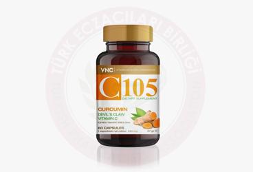 VNC C 105 KURKUMIN ICEREN TAKVIYE EDICI GIDA  60 kapsül