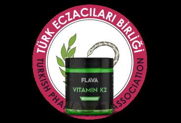 FLAVA K2 VITAMINI ICEREN TAKVIYE EDICI GIDA 344 mg 45 kapsül