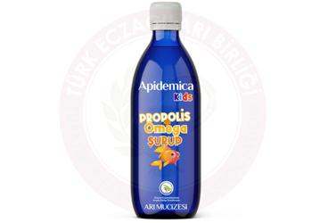 APIDEMICA KIDS PROPOLIS + OMEGA SURUP TAKVIYE EDICI GIDA  150 ml şişe