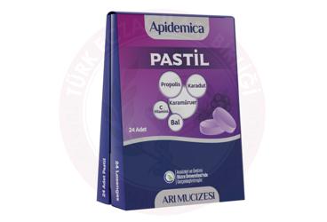 APIDEMICA KARADUT, KARAMURVER, PROPOLIS, BAL, C VITAMINI ICEREN PASTIL  24 adet
