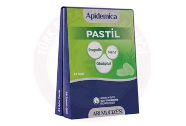 APIDEMICA NANE, OKALIPTUS, C VITAMINI VE PROPOLIS ICEREN PASTIL  24 adet