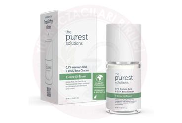 THE PUREST SOLUTIONS YAGLI T BOLGESI ICIN ANINDA MATLASTIRICI VE SIVILCE ONLEYICI YUZ BAKIM MASKESI T-ZONE  10 ml