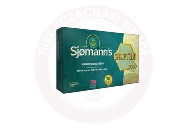 SJOMANN'S BIOTIN ICEREN TAKVIYE EDICI GIDA CIGNENEBILIR TABLET  30 tablet