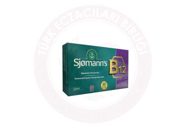 SJOMANN'S VITAMIN B12 ICEREN TAKVIYE EDICI GIDA CIGNENEBILIR TABLET  30 tablet