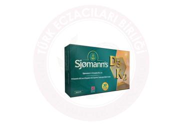 SJOMANN'S VITAMIN D3 VE VITAMIN K2 ICEREN TAKVIYE EDICI GIDA CIGNENEBILIR TABLET  30 tablet