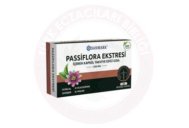 SANMARK PASSIFLORA EKSTRESI ICEREN TAKVIYE EDICI GIDA KAPSUL 350 mg 30 kapsül