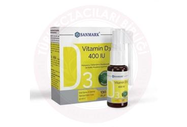 SANMARK VITAMIN D3 SPREY 400 IU 20 ml şişe