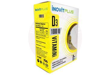 INOVIT PLUS VITAMIN D3 ICEREN SIVI TAKVIYE EDICI GIDA 1000 IU 20 ml şişe