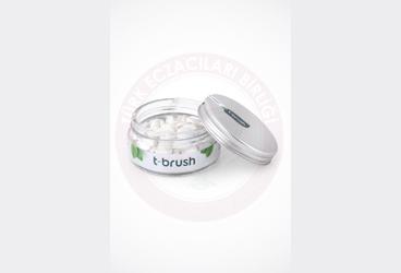 T-BRUSH NANE AROMALI EFERVESAN DIS MACUNU TABLETI - FLORURSUZ  90 tablet