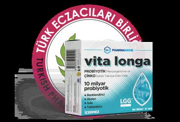 VITA LONGA PROBIYOTIK MIKROORGANIZMA VE CINKO ICEREN TAKVIYE EDICI GIDA  10 saşe