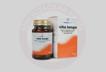 VITA LONGA KALSIYUM, MAGNEZYUM, CINKO, BOR VE VITAMIN D3 ICEREN TAKVIYE EDICI GIDA  30 tablet