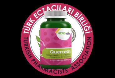HERBASIST QUERCETIN KUERSETIN, OLEUROPEIN, VITAMIN C, CINKO, VITAMIN D3 ICEREN TAKVIYE EDICI GIDA  60 kapsül