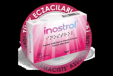 INOSTROL INOSITOL, FOLIK ASIT VE VITAMIN D ICEREN TAKVIYE EDICI GIDA  20 kapsül