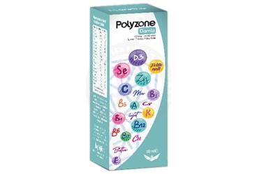 POLYZONE DAMLA VITAMIN VE MINERAL ICEREN TAKVIYE EDICI GIDA  30 ml şişe