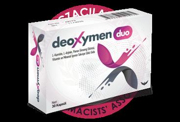 DEOXYMEN DUO L-KARNITIN, L-ARJININ, PANAX GONSENG EKSTRESI, VITAMIN VE MINERAL ICEREN TAKVIYE EDOCO GIDA  30 kapsül