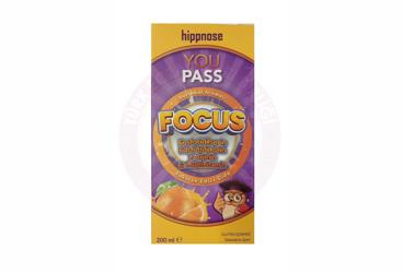 HIPPNOSE YOU PASS FOCUS TAKVIYE EDICI GIDA SURUP  200 ml şişe