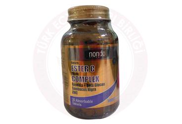 NONDO ESTER C COMPLEX TAKVIYE EDICI GIDA TABLET  30 tablet