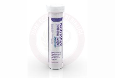 NUTRAVIEX SAMBUCUS COMPLEX EFERVESAN GINSENG KOK EKSTRESI, VITAMIN VE MINERAL ICEREN TAKVIYE EDICI GIDA  10 tablet