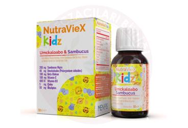 NUTRAVIEX KIDZ UMCKALOABO & SAMBUCUS SIVI TAKVIYE EDICI GIDA  50 ml şişe