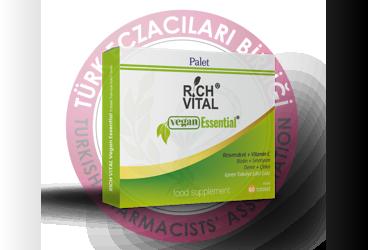 RICH VITAL VEGAN ESSENTIAL TAKVIYE EDICI GIDA TABLET  60 tablet