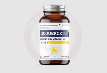 ORBITERA ISOQUERCETIN VITAMIN C, VITAMIN B3 VE ISOKUERSETIN ICEREN TAKVIYE EDICI GIDA 250 mg 30 kapsül