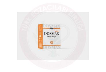 DOSMAX PLUS KAPSUL KALSIYUM, MAGNEZYUM, CINKO, DEMIR, VITAMIN B12, VITAMIN D3 VE VITAMIN C ICEREN TAKVIYE EDICI GIDA  60 kapsül