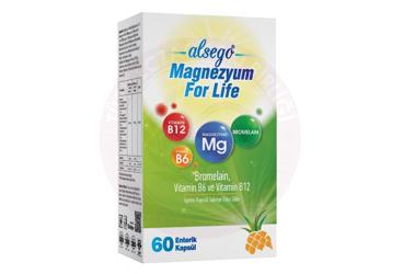 ALSEGO MAGNEZYUM FOR LIFE TAKVIYE EDICI GIDA KAPSUL  60 kapsül