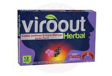 VIROOUT HERBAL CISTUS CRETICUS & KARA MURVER ICEREN PASTIL  12 pastil