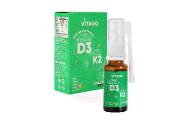 VITAGO PROVITAMIN D3, VITAMIN K2 ICEREN TAKVIYE EDICI GIDA  20 ml şişe