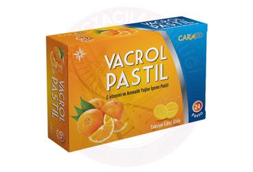VACROL PASTIL C VITAMINI VE AROMATIK YAGLAR ICEREN PASTIL  24 pastil