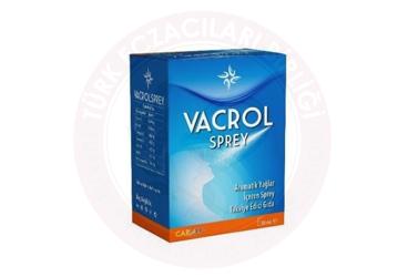 VACROL SPREY AROMATIK YAGLAR ICEREN SPREY TAKVIYE EDICI GIDA  30 ml şişe