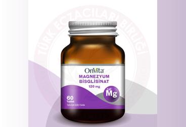 ONVITA MAGNEZYUM BISGLISINAT TABLET 120 mg 60 tablet