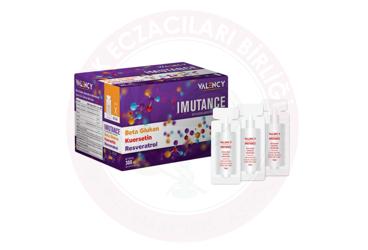 VALENCY IMUTANCE BETA GLUKAN, KUERSETIN VE RESVERATROL ICEREN SIVI TAKVIYE EDICI GIDA  30 flakon